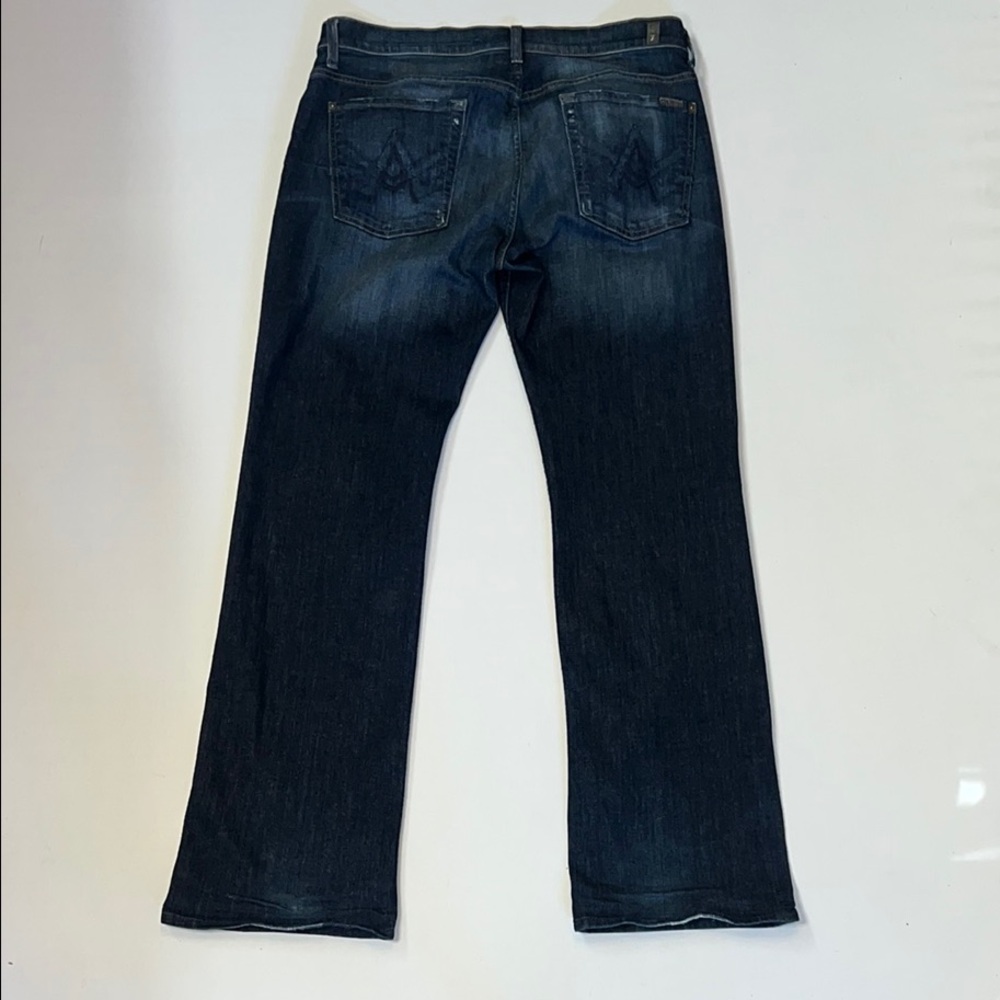 7 For All Mankind Men’s Dark Blue Bootcut Jeans